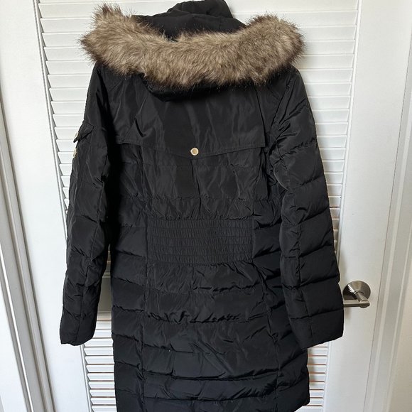 Michael Kors Women's Faux-Fur-Trim Hooded Puffer Coat - Picture 8 of 8
